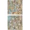 Henna Blue by Danhui Nai 14" x 14" Canvas Wall Art (Set of 2)